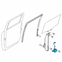 OEM 2018 Nissan Titan Motor Assembly - Regulator, RH Diagram - 82730-EZ00A