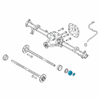 OEM Ford F-150 Heritage Axle Shaft Bearing Diagram - 5L3Z-1225-AA