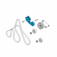 OEM 2021 Ford F-350 Super Duty Serpentine Tensioner Diagram - AL3Z-6B209-C