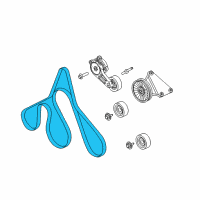 OEM 2012 Ford F-250 Super Duty Serpentine Belt Diagram - KC3Z-8620-A