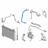 OEM 2018 Acura MDX Hose, Suction Diagram - 80311-TRX-A02