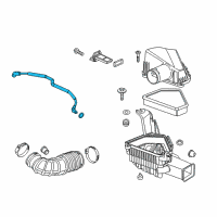 OEM Cadillac PCV Tube Diagram - 12620142