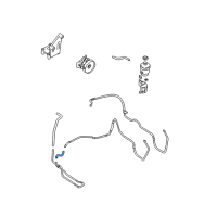 OEM 2006 Hyundai Santa Fe Hose-Power Steering Oil Return Diagram - 57542-26300