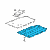 OEM 2016 Cadillac CTS Oil Pan Diagram - 24270605