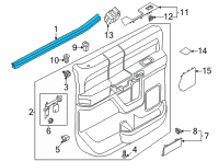 OEM 2022 Ford F-150 WEATHERSTRIP - DOOR BELT Diagram - ML3Z-1625860-B