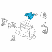 OEM 2003 Honda Civic Bracket, RR. Engine Mounting Diagram - 50827-S5B-990