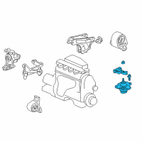 OEM 2003 Honda Civic Rubber Assy., Engine Side Mounting Diagram - 50820-S5B-013