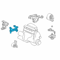 OEM 2005 Honda Civic Bracket, Transmission Mounting Diagram - 50825-S5B-990