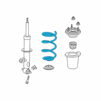 OEM 2021 Cadillac Escalade ESV Coil Spring Diagram - 84168549