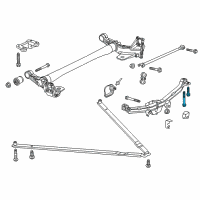 OEM Chevrolet Volt Bracket Bolt Diagram - 11589274