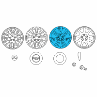 OEM Hyundai Genesis Aluminium Wheel Assembly Diagram - 52910-3M650