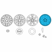 OEM 2011 Hyundai Genesis Wheel Cap Assembly Diagram - 52910-3M800