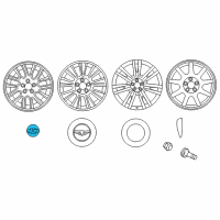 OEM Hyundai Genesis Aluminium Wheel Hub Cap Assembly Diagram - 52960-2L320