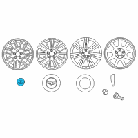 OEM 2012 Hyundai Genesis Aluminium Wheel Hub Cap Assembly Diagram - 52960-2L320