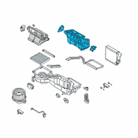 OEM Ford Ranger Heater Case Diagram - KB3Z-18478-BA