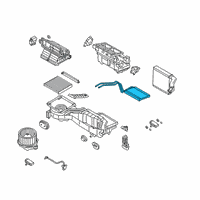 OEM 2022 Ford Ranger Heater Core Diagram - KB3Z-18476-AA