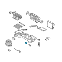 OEM Ford Ranger AC & Heater Assembly Seal Diagram - KB3Z-19B739-AA