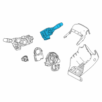 OEM 2022 Lexus GX460 Switch, Windshield WIPER Diagram - 84652-78040