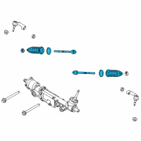 OEM 2017 Ford F-150 Inner Tie Rod Diagram - HL3Z-3280-A