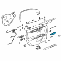 OEM 2019 Cadillac XTS Handle, Inside Diagram - 23169932