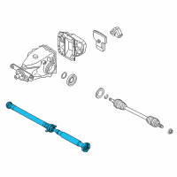 OEM 2015 BMW 328d xDrive Automatic Gearbox Drive Shaft Diagram - 26-10-7-633-661