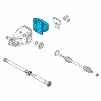 OEM 2013 BMW ActiveHybrid 3 Transmission Cover Diagram - 33-11-7-586-450