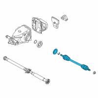 OEM 2013 BMW ActiveHybrid 3 Cv Axle Assembly Rear Right Diagram - 33-20-7-622-854