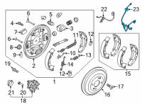 OEM 2019 Hyundai Accent Cable Assembly-ABS.EXT, LH Diagram - 91920-H9300
