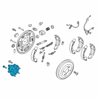 OEM 2020 Hyundai Accent Bearing-Rear Hub Unit Diagram - 52750-F9100