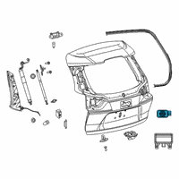 OEM Jeep Cherokee Switch-LIFTGATE Diagram - 68233955AA