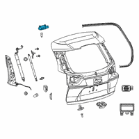 OEM 2022 Jeep Cherokee Lift-Gate Hinge Diagram - 68293567AB