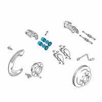 OEM 2012 Ram 3500 PISTONKIT-Disc Brake Diagram - 68049147AB