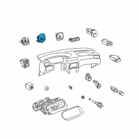 OEM 1999 Toyota Camry Speedometer Head Diagram - 83220-06010