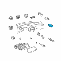 OEM 2002 Toyota Camry Defroster Switch Diagram - 84790-06020