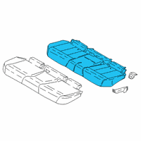 OEM 2021 BMW X4 FOAM RUBBER PAD, SEAT, REAR Diagram - 52-20-6-994-386