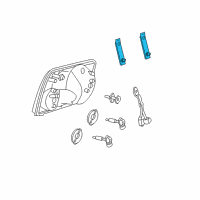 OEM Ford Explorer Sport Trac Headlamp Assembly Retainer Diagram - 1L5Z-13N020-AA