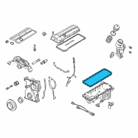 OEM 2004 BMW X5 Oil Pan Gasket Diagram - 11-13-1-437-237