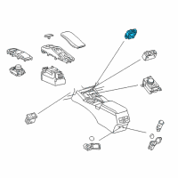 OEM 2013 Lexus ES300h Switch, Refreshing Seat Diagram - 84752-33050