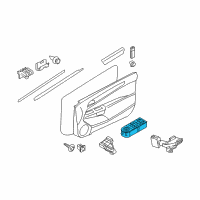 OEM Saturn Astra Switch, Front Side Door Window & Multifunction Diagram - 13228879