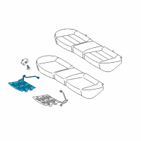 OEM 2016 Kia Forte5 Heater-Rear Seat Cushion Diagram - 89290A7500