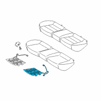 OEM 2016 Kia Forte5 Heater-Rear Seat Cushion Diagram - 89190A7500