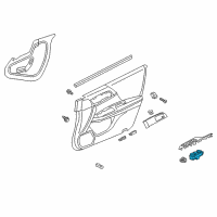 OEM 2012 Honda Civic Switch Assembly, Power Window Passenger Diagram - 35760-TR0-A11