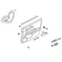 OEM 2013 Honda Accord Switch Assembly, Seat Memo Diagram - 35961-T2A-A01