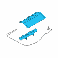 OEM 2008 Infiniti M45 Lamp Assembly-Stop, High Mounting Diagram - 26590-EG001