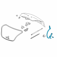 OEM 2015 Buick LaCrosse Hinge Asm-Rear Compartment Lid (LH) Diagram - 90925739