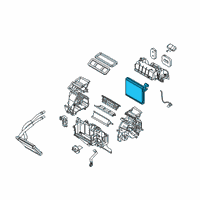 OEM 2019 Toyota Yaris Evaporator Core Diagram - 88501-WB002