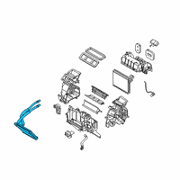 OEM Toyota Yaris Heater Core Diagram - 87107-WB002