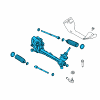 OEM 2016 Ford Focus Steering Gearbox Diagram - G1FZ3504L