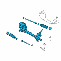 OEM 2016 Ford Focus Rack and Pinions Diagram - G1FZ3504L