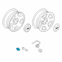 OEM 2004 Ford F-150 Wheel Diagram - 7L3Z-1015-E